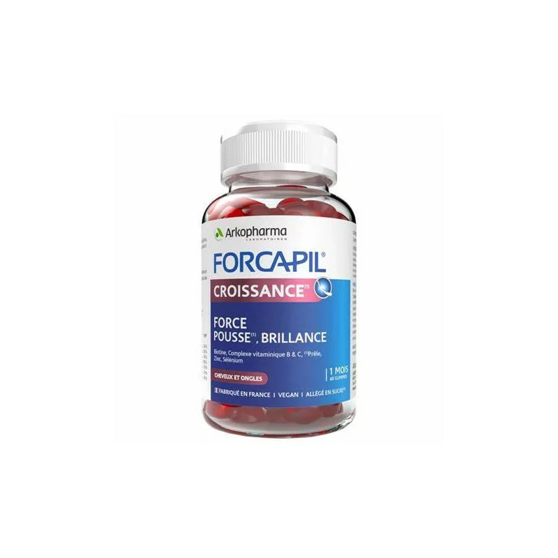 Forcapil Gummies 60 unités cheveux ongles peau Parapharmelle