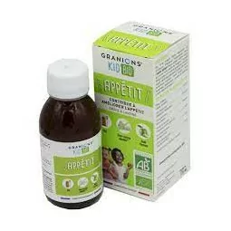 Granions Enfant Appétit sirop flacon 125ml, complément naturel pour stimuler l’appétit des enfants, Parapharmelle