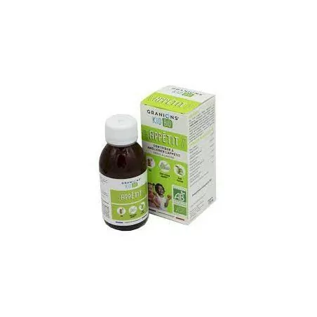 Granions Enfant Appétit sirop flacon 125ml, complément naturel pour stimuler l’appétit des enfants, Parapharmelle