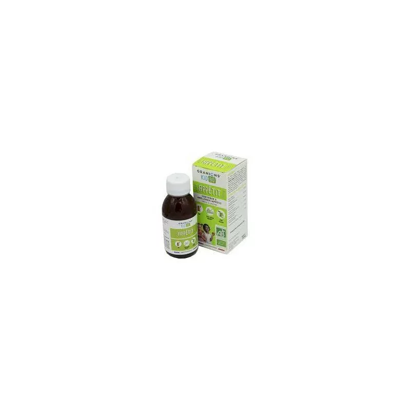 Granions Enfant Appétit sirop flacon 125ml, complément naturel pour stimuler l’appétit des enfants, Parapharmelle