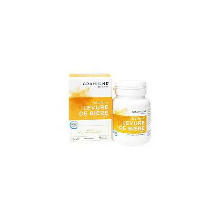 Granions Levure de Bière 60 gélules, complément naturel pour beauté cheveux et peau, Parapharmelle