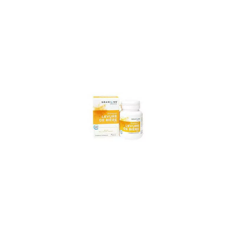 Granions Levure de Bière 60 gélules, complément naturel pour beauté cheveux et peau, Parapharmelle