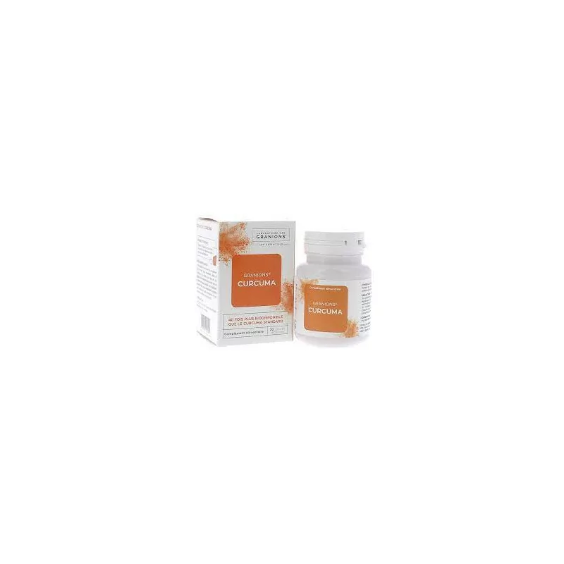 Granions Curcuma 30 gélules, complément naturel anti-inflammatoire et antioxydant, Parapharmelle