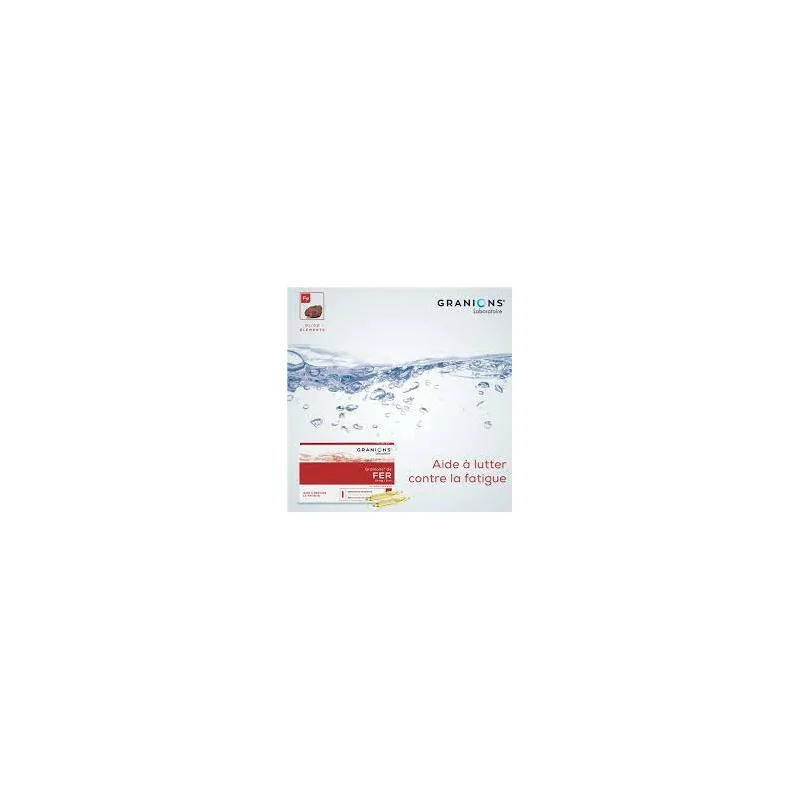 Granions De Fer ampoules buvables, complément naturel , Parapharmelle
