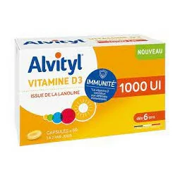 complément alimentaire alvityl vitamine d 60 capsules parapharmelle