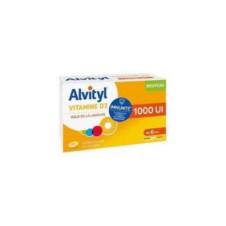 complément alimentaire alvityl vitamine d 60 capsules parapharmelle