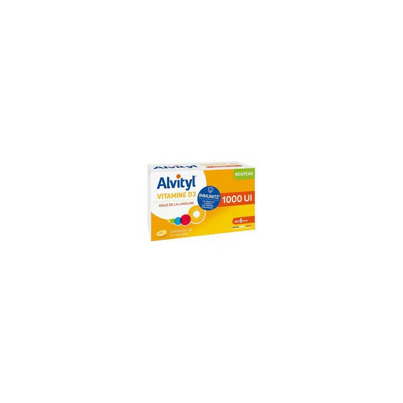 complément alimentaire alvityl vitamine d 60 capsules parapharmelle