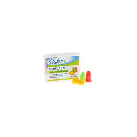 quies bouchons oreille mousse fluo anti bruit