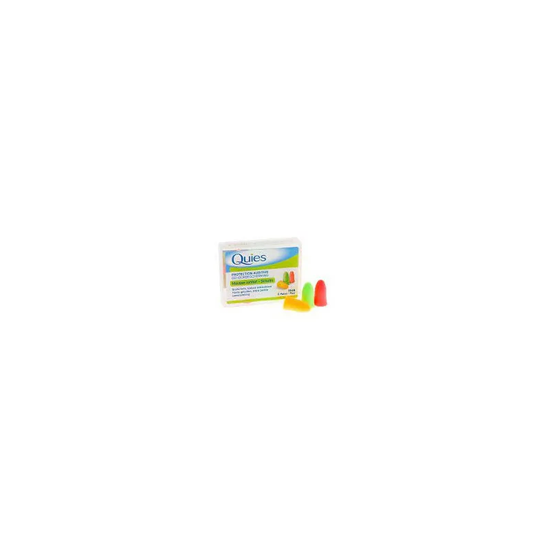 quies bouchons oreille mousse fluo anti bruit