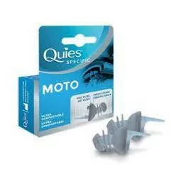 Quies Moto – Bouchons d’oreilles confortables pour motards sous casque