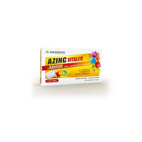 Azinc vitalité Junior Comprimé cola