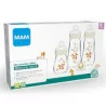 Coffret MAM 3 biberons 0-2 mois + sucette bébé