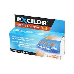Excilor Mycose Pieds 3 En 1