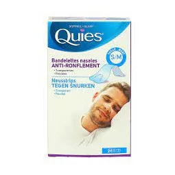 Quies Anti-Ronflement 24 Bandelettes Nasales - S/M