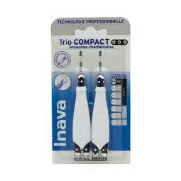 Inava Trio Compact brossettes dentaires compactes lot de 3