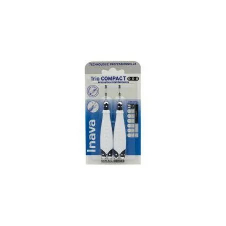 Inava Trio Compact brossettes dentaires compactes lot de 3