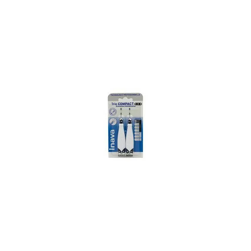 Inava Trio Compact brossettes dentaires compactes lot de 3