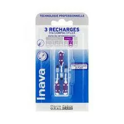 Inava Brossettes Recharge Violet 3 têtes