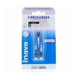 Inava Brossettes Recharge Noir 3 têtes