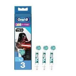 Oral-B Lot de 3 têtes de rechange pour brosse à dents Kids Star Wars