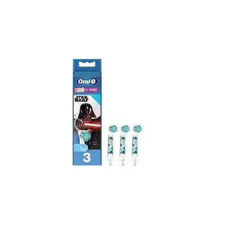 Oral-B Lot de 3 têtes de rechange pour brosse à dents Kids Star Wars