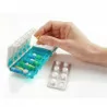 Pilbox Tempo 7 jours 1 Prise Turquoise