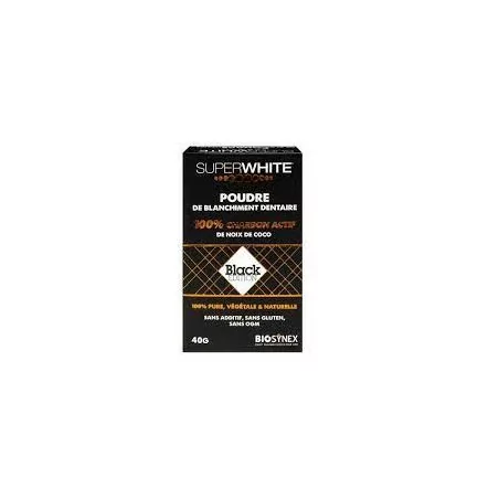 Superwhite Black Edition Poudre Charbon Actif 40g