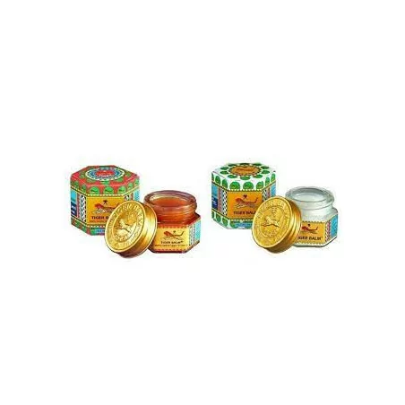 2 x19.4g Tigre Pommade soulager la douleur musculaire de massage Baume Rouge Blanc Herbal Menthol