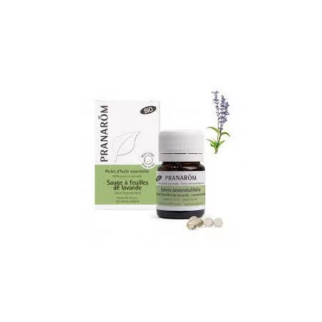 Pranarom sauge feuille lavandin bio perles
