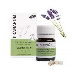 Pranarom huile essentielle lavande vraie Bio perles