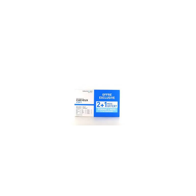 Granions Pro Keracys Cheveux 4 en 1 – complément capillaire pour renforcer, protéger et stimuler la pousse – Parapharmelle