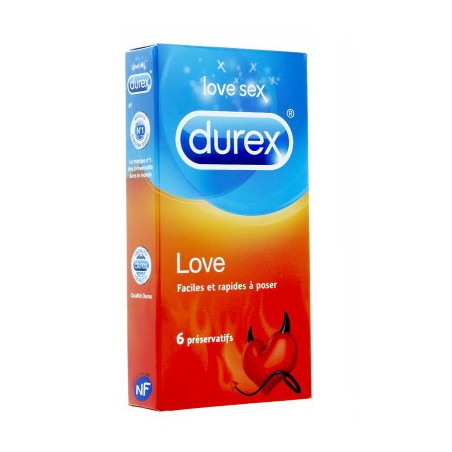 Durex Love Preserv Av Res Lubrif B/6
