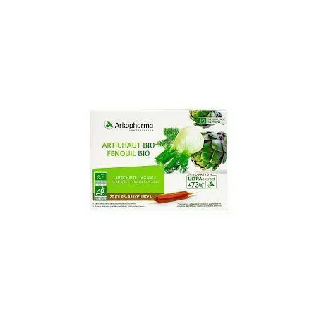 Arkofluide Artichaut Fenouil 20Ampoules