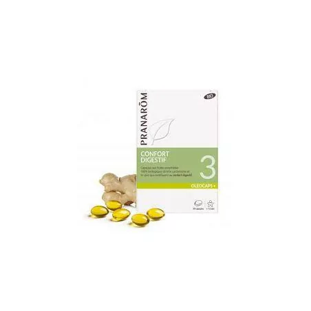 Pranarom Oleocaps 3 Confort Digestif Bio