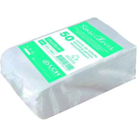 LCH Sensigloves gants de toilette jetables 50 pièces Parapharmelle