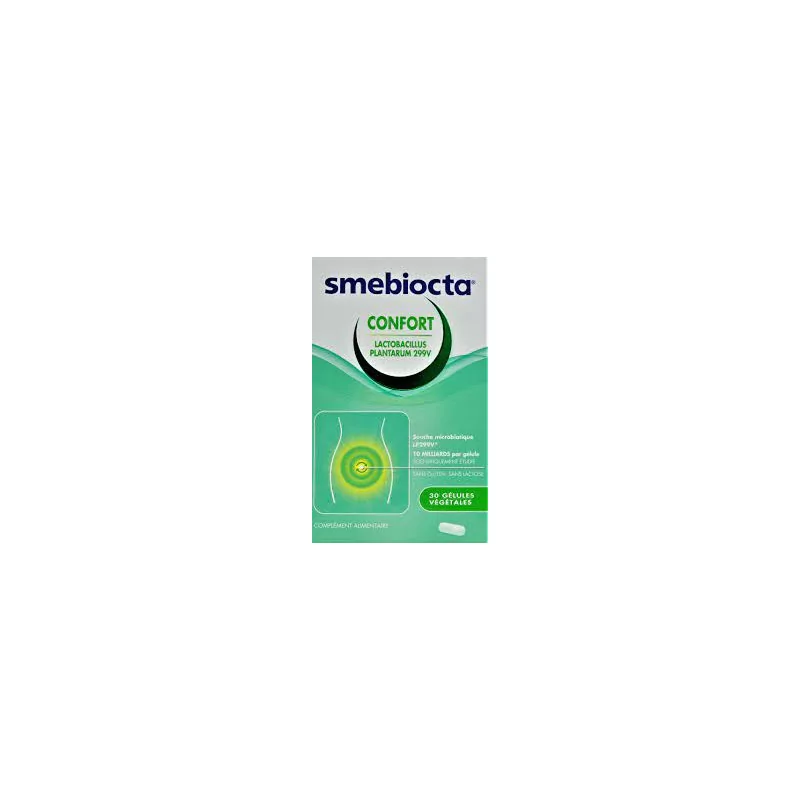 Smebiocta Confort 30 gélules probiotiques confort digestif Parapharmelle