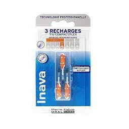 Inava Brossettes Recharge Orange 3 têtes