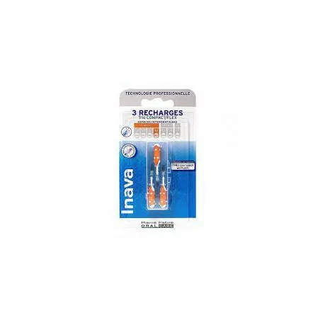 Inava Brossettes Recharge Orange 3 têtes