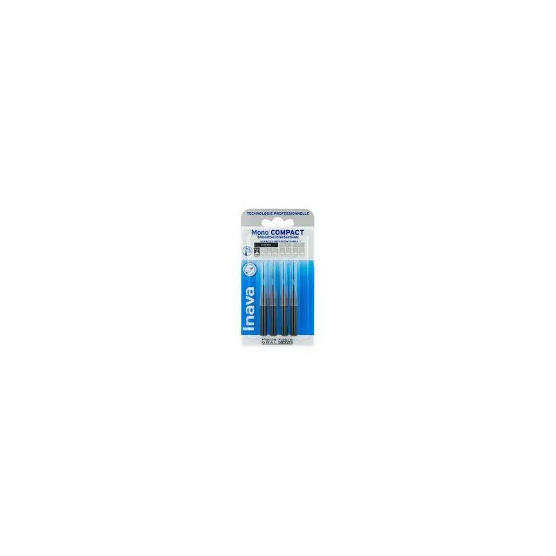 Brossettes interdentaire Inava Mono Compact noir pack de 4