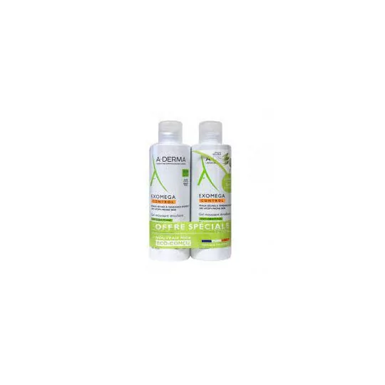 Aderma Exomega gel moussant émollient 2X500ml