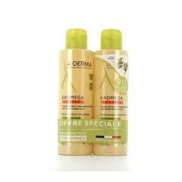 Aderma Exomega control huile lavante émollient 2X500ml