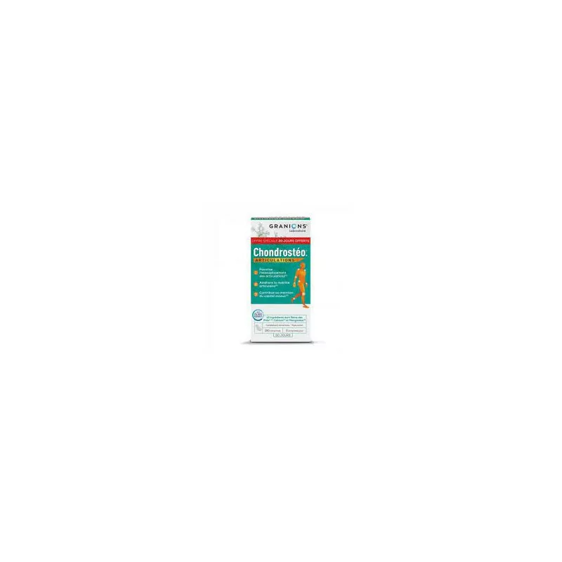 Granions Chondrostéo Articulations – complément pour confort articulaire et mobilité, disponible chez Parapharmelle