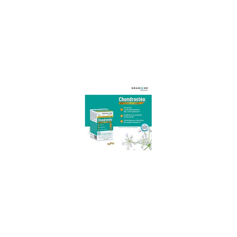 Granions Chondrostéo Articulations – complément pour confort articulaire et mobilité, disponible chez Parapharmelle