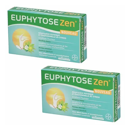 Euphytose Zen 30 comprimés - Lot de 2 boites