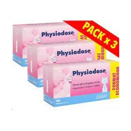 Physiodose sérum physiologique lot de 3