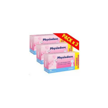 Physiodose sérum physiologique lot de 3