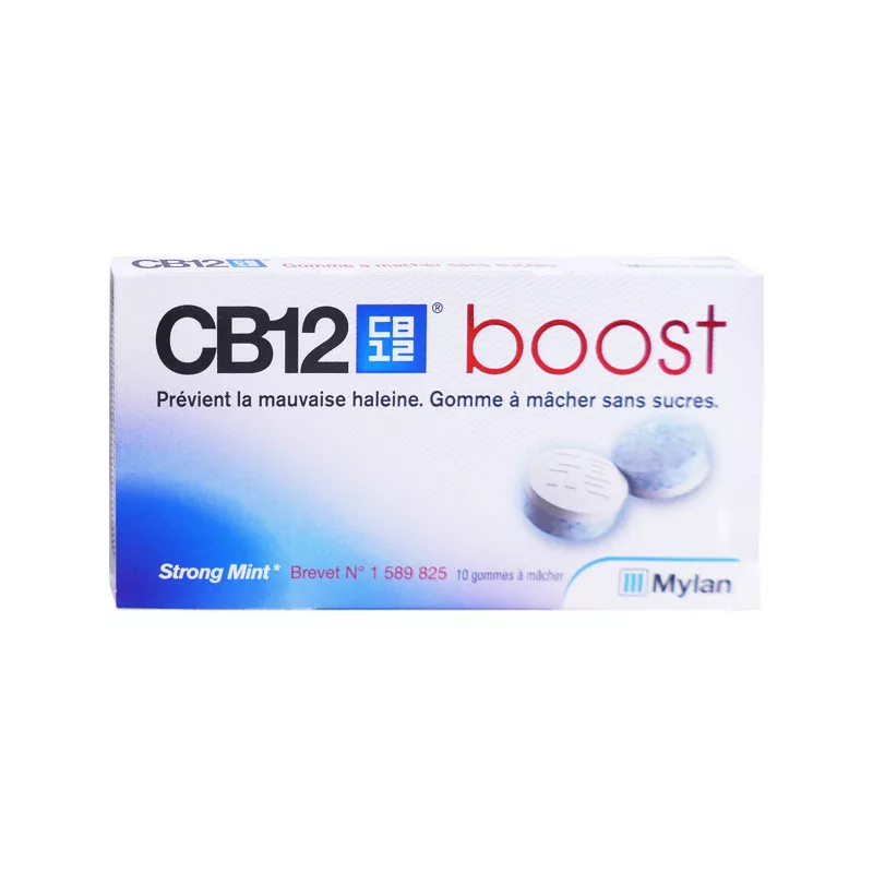 CB12 Boost menthe 10 Gommes à Mâcher