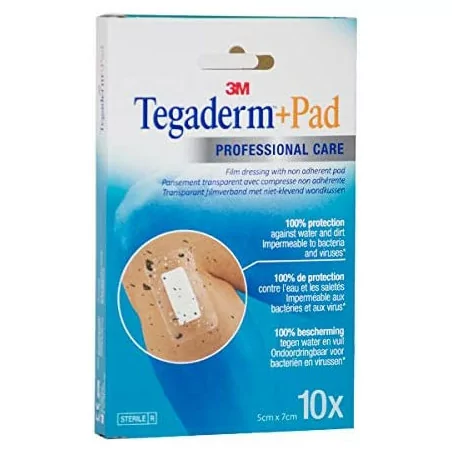 Tegaderm Pad Pans 5x7cm Bt10