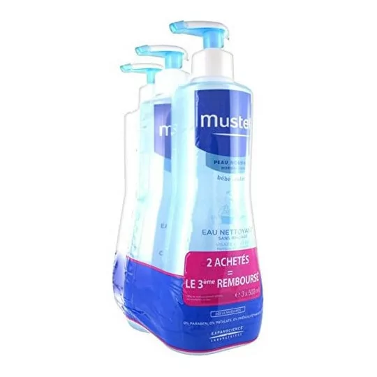 Mustela bébé Eau nettoyante sans rinçage 500ml