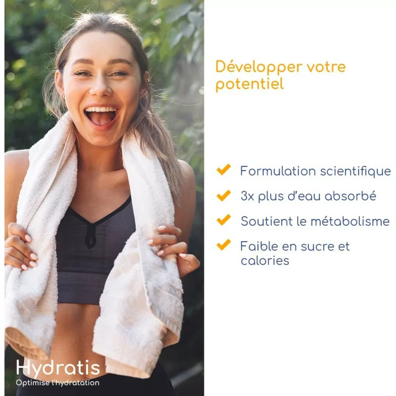 HYDRATIS - Pack 8 Tubes de Pastilles Effervescentes -Goût Naturel Fruits des Bois Optimise l'Hydratation